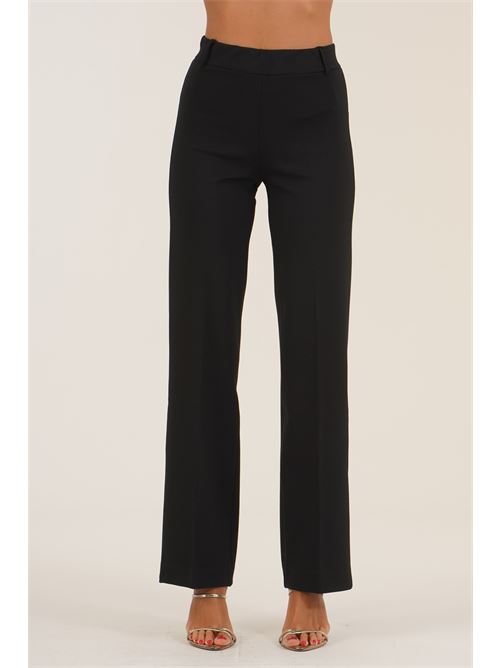 Pantalone in punto milano elastico Elmas Phil | 011253NERO